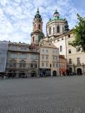 Malá Strana: Malostranské náměstí och S:t Nikolaus-kyrkan