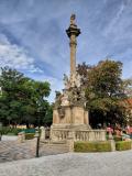 Hradčany: Mariapestkolonn på Hradčany-torget